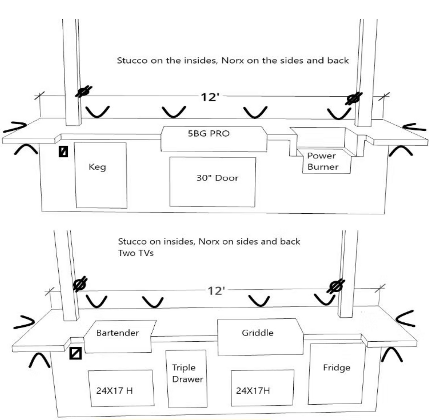 KoKoMo Sports Bar Outdoor Kitchen