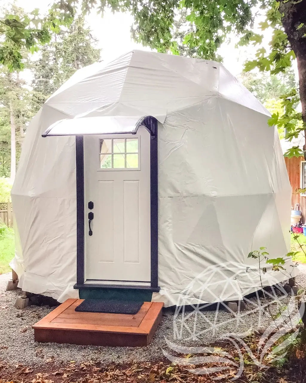 5m glass dome double pane