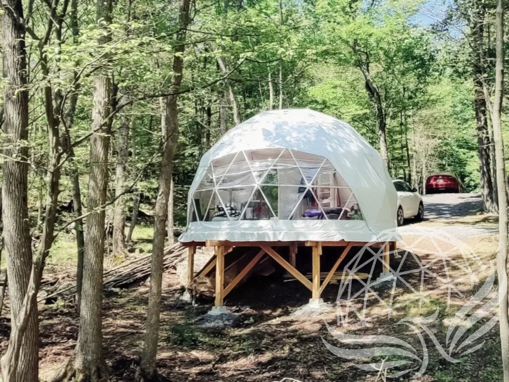 5m glass dome double pane