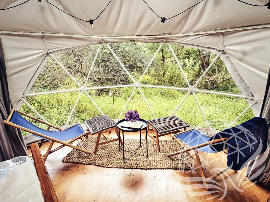 5m glass dome double pane