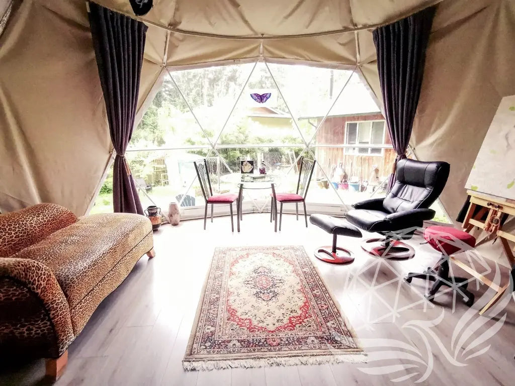 5m glass dome double pane