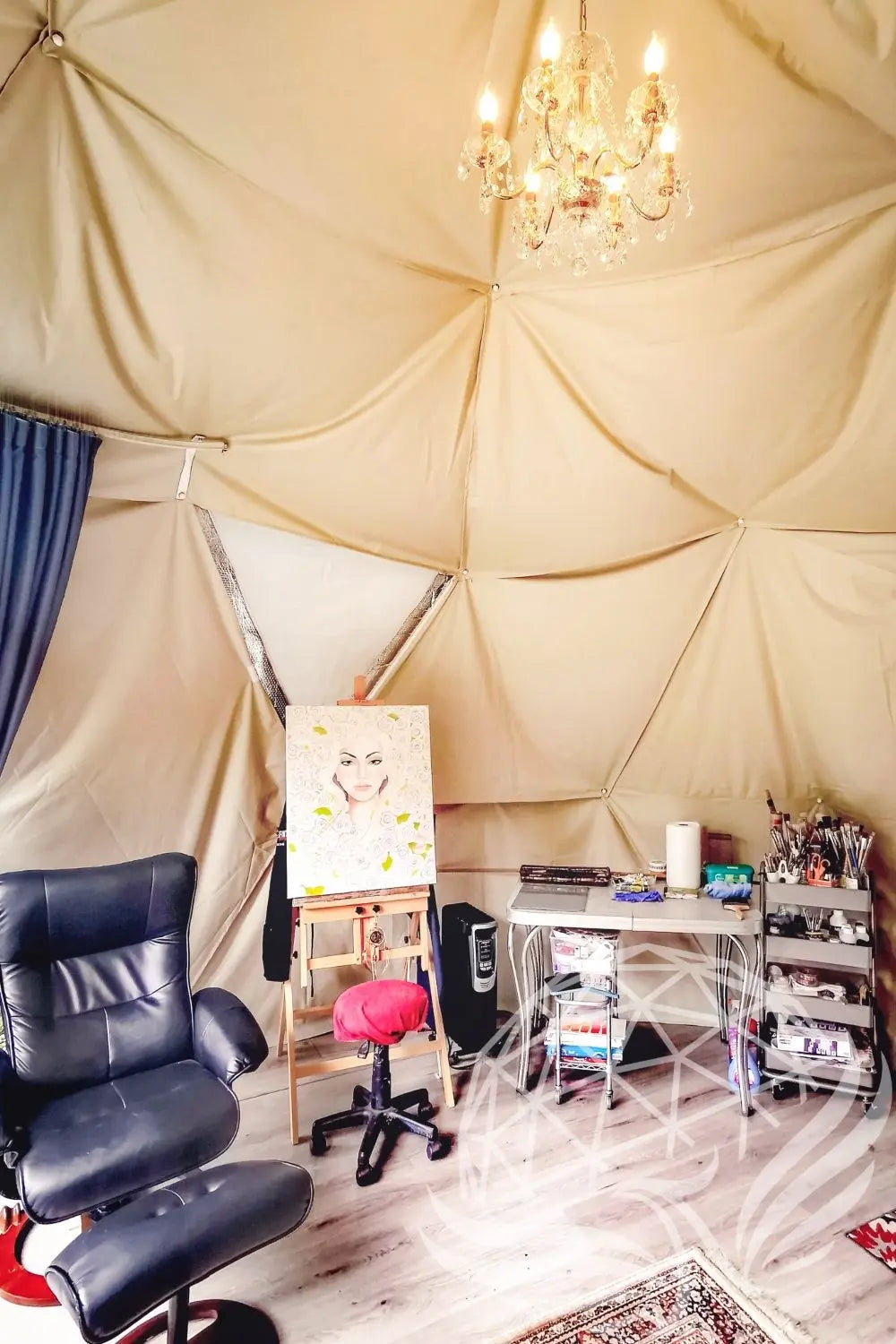 5m glass dome double pane