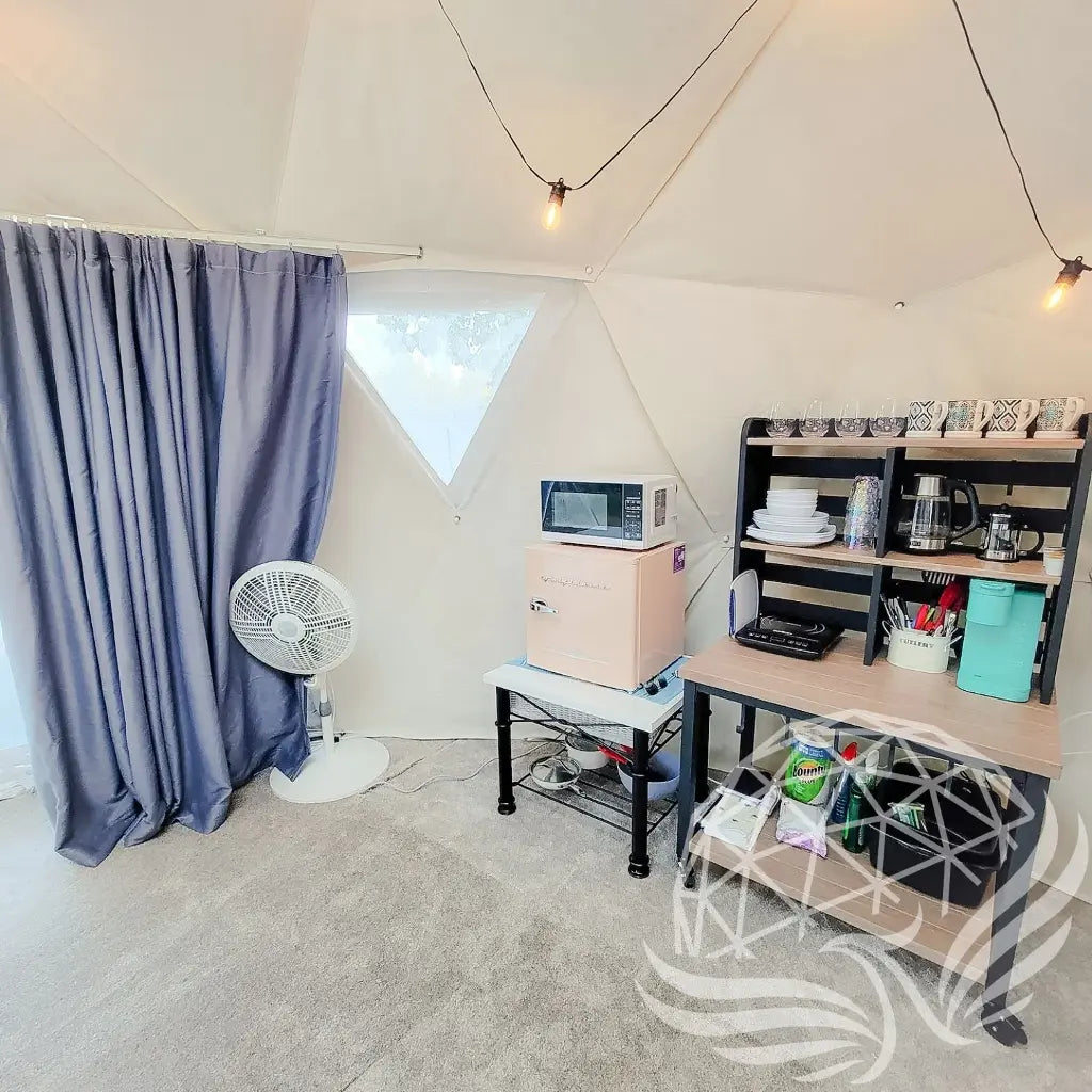 5m glass dome double pane