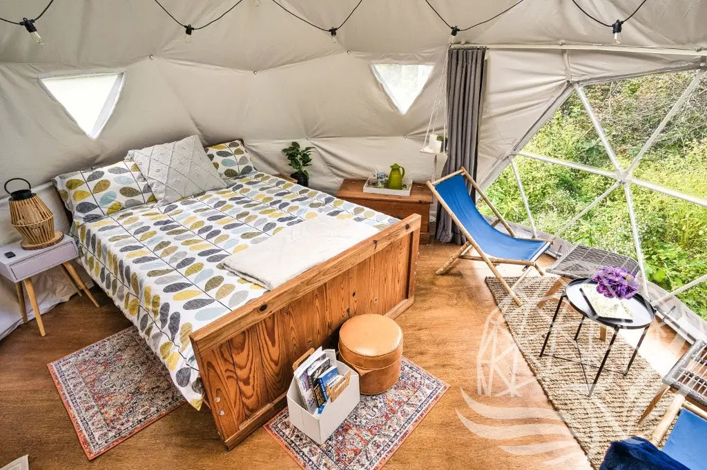 5m glass dome double pane