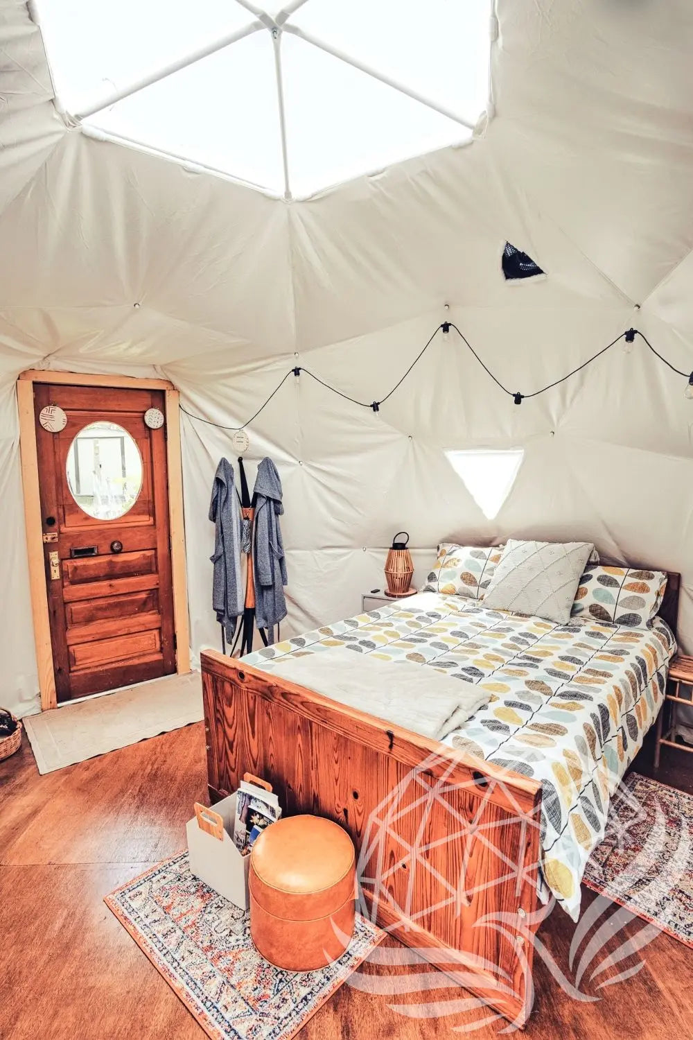 5m glass dome double pane