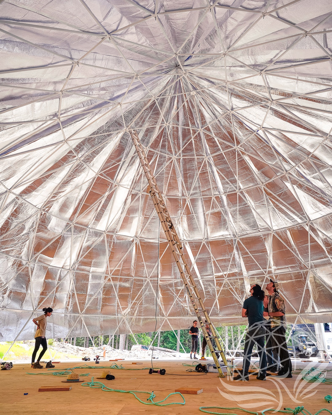 12M Glass Dome double door