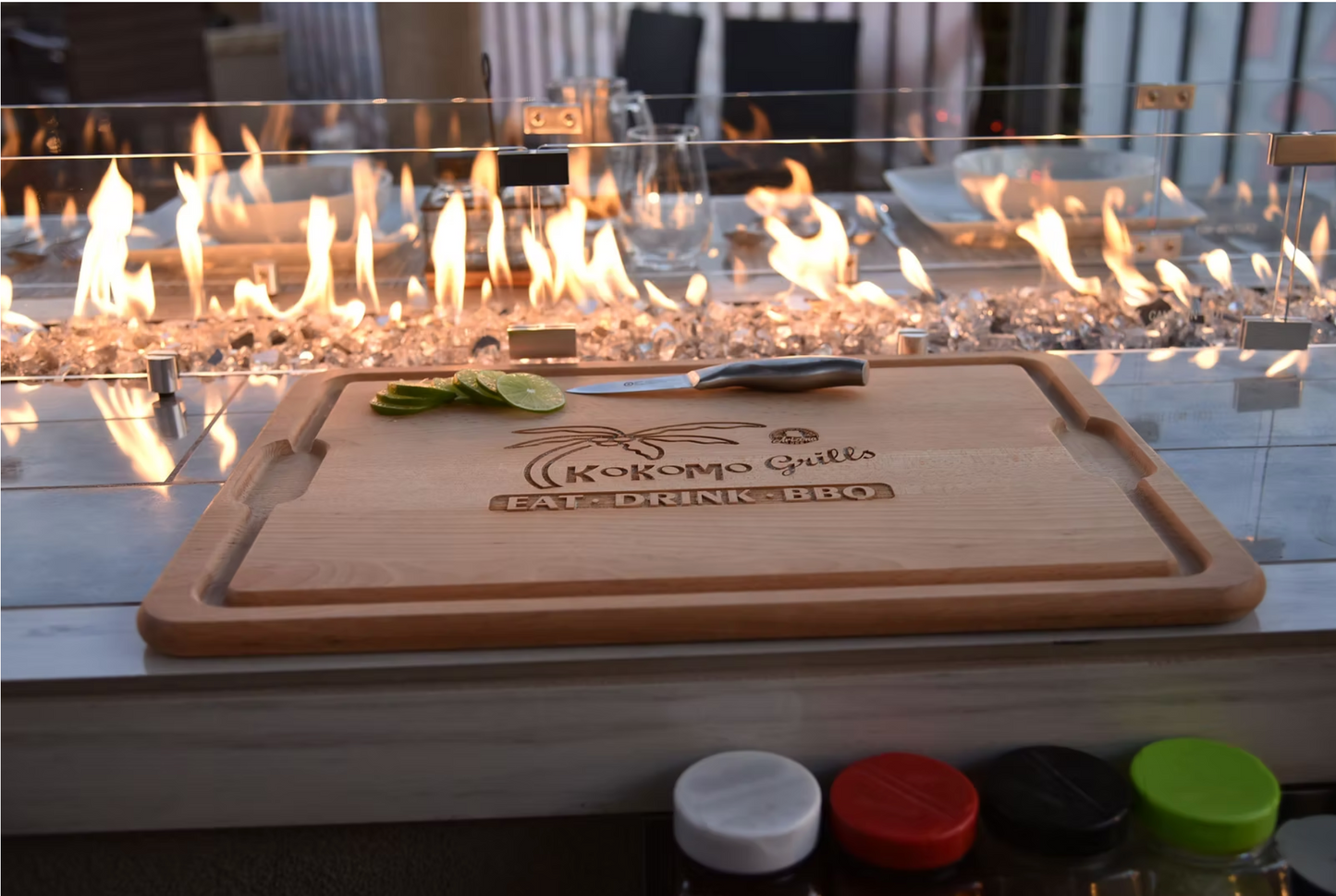 Bermuda Outdoor Kitchen BBQ Island with TV – KoKoMo Signature Series