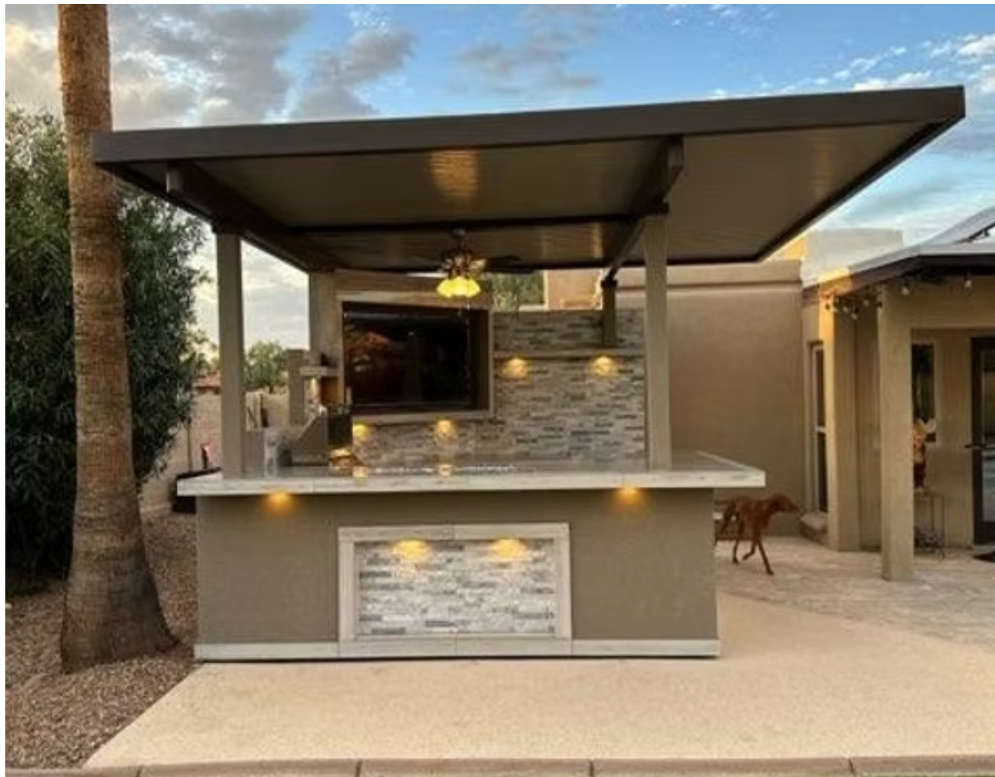 Bermuda Outdoor Kitchen BBQ Island with TV – KoKoMo Signature Series