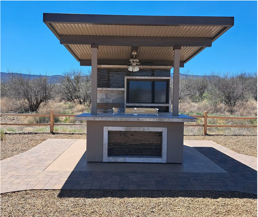 Baja Outdoor Kitchen with Patio Cover – KoKoMo Modular Series